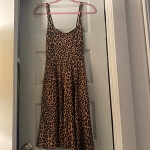 Reformation “Rou knit” leopard print dress, size Small